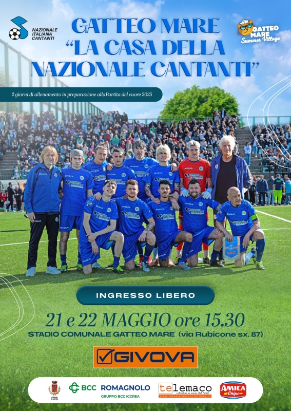 LA NAZIONALE CANTANTI A GATTEO MARE